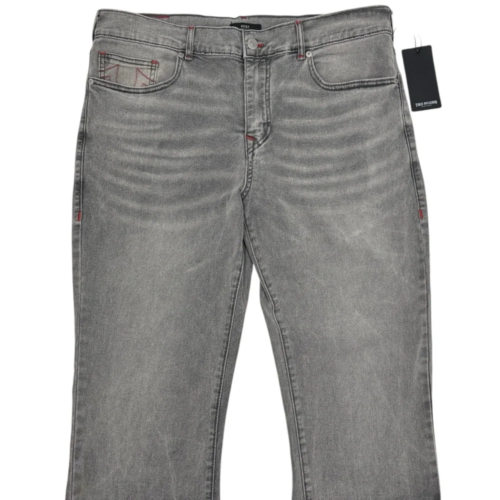 True Religion Ricky Relaxed Straight Leg Jeans Size 36 x 34